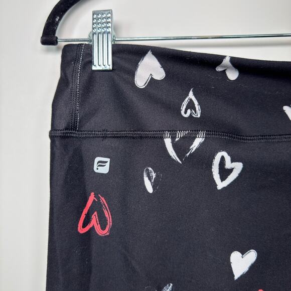 Fabletics Demi Lovato Heart Cropped Leggings Size Large - Picture 3 of 7